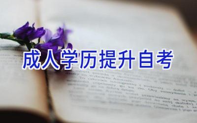 成人学历提升自考