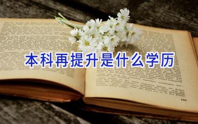 本科再提升是什么学历