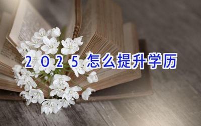 2025怎么提升学历