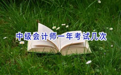 中级会计师一年考试几次