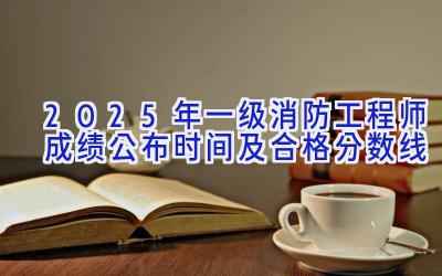 2025年一级消防工程师成绩公布时间及合格分数线