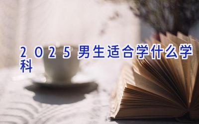 2025男生适合学什么学科