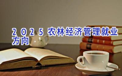 2025农林经济管理就业方向