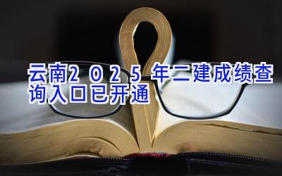 云南2025年二建成绩查询入口已开通