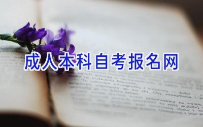 成人本科自考报名网