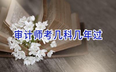 审计师考几科几年过