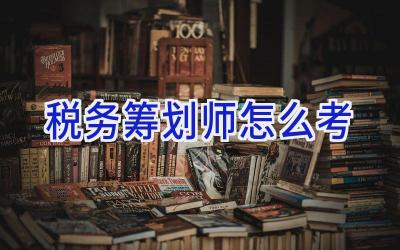 税务筹划师怎么考