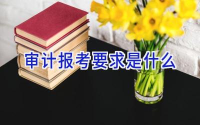 审计报考要求是什么