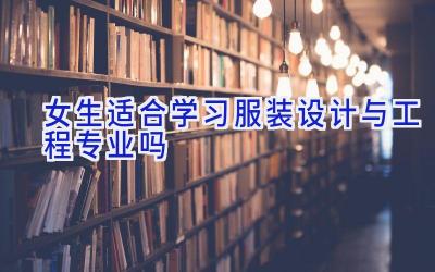 女生适合学习服装设计与工程专业吗