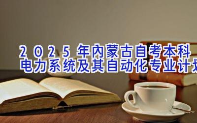 2025年内蒙古自考本科电力系统及其自动化专业计划