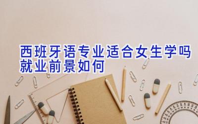 西班牙语专业适合女生学吗 就业前景如何