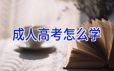 成人高考怎么学