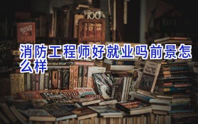 消防工程师好就业吗 前景怎么样