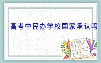 高考中民办学校国家承认吗