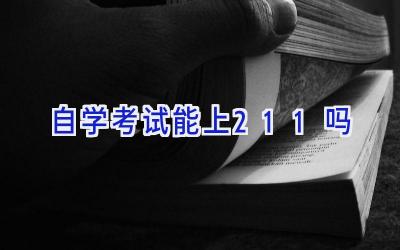 自学考试能上211吗