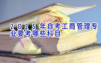 2025年自考工商管理专业要考哪些科目