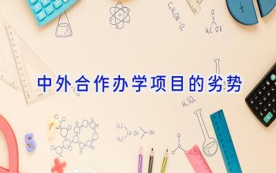 中外合作办学项目的劣势