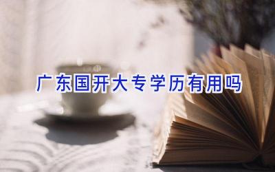 广东国开大专学历有用吗