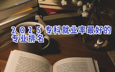 2025专科就业率最好的专业排名