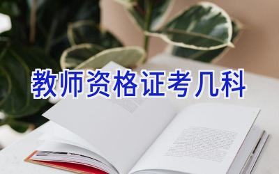 教师资格证考几科