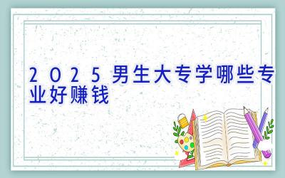 2025男生大专学哪些专业好赚钱