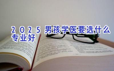 2025男孩学医要选什么专业好