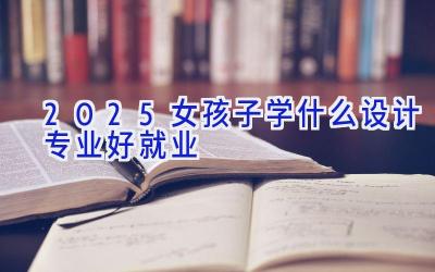 2025女孩子学什么设计专业好就业