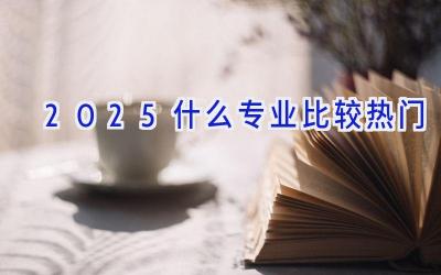 2025什么专业比较热门