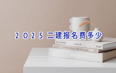 2025二建报名费多少