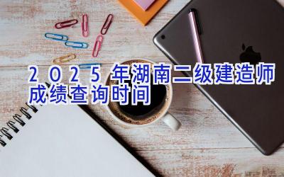 2025年湖南二级建造师成绩查询时间