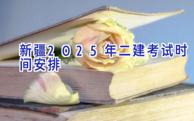 新疆2025年二建考试时间安排