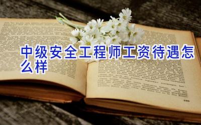 中级安全工程师工资待遇怎么样