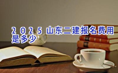 2025山东二建报名费用是多少