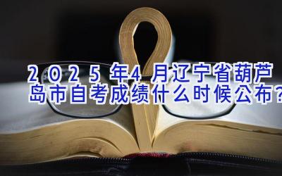 2025年4月辽宁省葫芦岛市自考成绩什么时候公布？