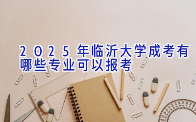 2025年临沂大学成考有哪些专业可以报考