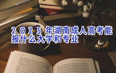 2025年湖南成人高考能报什么大学和专业