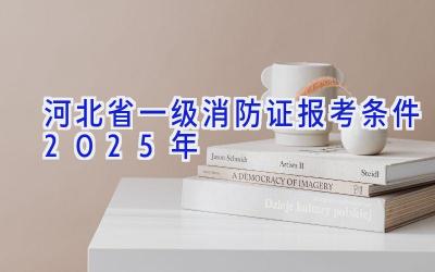 河北省一级消防证报考条件2025年