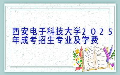 西安电子科技大学2025年成考招生专业及学费