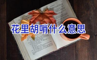 花里胡哨什么意思